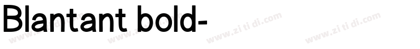 Blantant bold字体转换